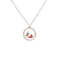 ราคา สร้อยคอโซ่คล้องคอรูปกระดูกไหปลาร้าแฟชั่นสำหรับผู้หญิงสร้อยคอน่ารักรูปต้นคริสต์มาสของขวัญเครื่องประดับอัญมณีปีใหม่ (20860504509)