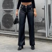 ราคา Wheremery กางเกงหนังแฟชั่นสตรีทแวร์สีดำมีซิปเซ็กซี่เอวสูงสำหรับผู้หญิงสีดำแนวสตรีท2022 (21170439260)