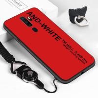 ราคา Jinsouwe เคสสำหรับ OPPO A9 A5 2020 2020 A7 A12 A12S A11K SoftCase แหวนใส่นิ้ว สายคล้อง แบบเรียบง่าย และสีขาว ซิลิโคนกันกระแทกเคส TPU (1982480213)