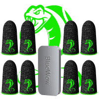 ราคา BlueWow S16 Gaming Finger Sleeve Touch Screen Finger Cot Anti Sweat Thumb Fingers Protector สำหรับเกมโทรศัพท์มือถือ (16847150105)