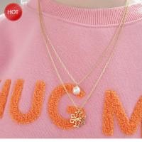 ราคา Tory Burch สร้อยคอจี้ไข่มุกโลโก้ TB สร้อยคอยาวหรูหราหรูหราน้ำหนักเบาอเนกประสงค์ high quality (17192081458)