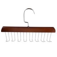 ราคา เข็มขัดไม้แขวนเสื้อผ้า8ตะขอผูกบราหมวกที่ชั้นวางจัดระเบียบประหยัดพื้นที่ที่ใส่ที่เก็บเสื้อผ้าตู้เสื้อผ้า (20268389731)