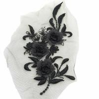 ราคา ผ้าทูลปักลายดอกไม้สำหรับเจ้าสาว1ชิ้นอุปกรณ์ผ้าแบบปะติดผ้าลูกไม้ปักลายสำหรับตกแต่งชุดแต่งงานเสื้อผ้ามุกลูกปัด (14635109738)