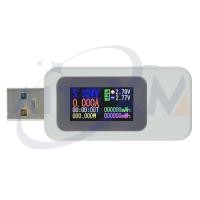 ราคา 10 in 1เครื่องทดสอบ USB เครื่องทดสอบไฟฟ้ากระแสตรงโวลต์มิเตอร์แอมมิเตอร์วัดกระแสไฟฟ้ามิเตอร์วัดกระแสไฟแอมป์โวลต์ตัวแสดงที่ชาร์จแบตสำรอง (21170688817)