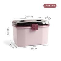 ราคา Plastic Storage Box Medical Box Organizer double Layer Multi Functional Portable Medicine Cabinet Family Emergency first aid kit (11193873604)