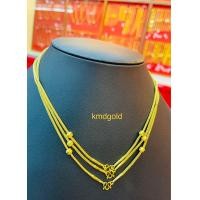 ราคา KMDGold สร้อยคอทองคำแท้1สลึง ลายโชว์ข้าง ทองแท้พร้อมใบรับประกัน (21340966925)