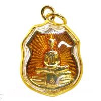 ราคา ใหม่ มาแรง ตรงปก ส่งไว เชิญบูชา จี้หลวงพ่อโสธร ลงญาสีเหลือง ประจำวันเกิดวันจันทร์ เลี่ยมกรอบทอง By ONTIME24 (2087288721)