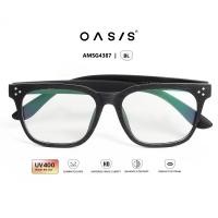 ราคา OASIS Sunglasses แว่นกันแดด รุ่น AMSG 4378 แว่นกันแดดทรงเหลี่ยม แว่นกันแดดPolarized สีดำ (21101108504)