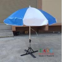 ราคา ร่มสนาม ร่มแม่ค้า ขนาด40นิ้ว แกนโครเมี่ยม ผ้าใบ สีพื้นสลับขาว ผลิตในไทย outdoor umbrella (3741034200)