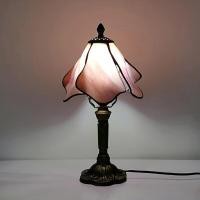 ราคา โคมไฟทิฟฟานี่ตั้งโต๊ะโคมไฟ LED สไตล์เมดิเตอร์เรเนียนวินเทจสร้างสรรค์ศิลปะทำมือกระจกสีสำหรับตกแต่งข้างเตียงโคมไฟกลางคืน (14256559318)
