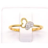 ราคา Happy Jewelry แหวนเพชรของแท้ แหวนผีเสื้อน่ารักๆ ฝังเพชรที่ปีกครึ่งตัว ทองแท้ 9k 37 5 ขายได้ จำนำได้ ME789 (16952019223)