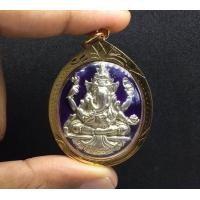 ราคา จี้ สร้อยคอ พระพิฆเนศ ลงยา สีม่วง หลวงพ่อคล้อย วัดภูเขาทอง ฟรีผ้ายันต์กันภัย สร้อยข้อมือ ครูบาบุญชุ่ม (677090047)