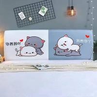 ราคา เคสลายการ์ตูนสำหรับใส่หัวเตียงในบ้านผ้าคลุมกันฝุ่นยืดได้เนื้อนุ่มสำหรับเตียงหนังไม้แข็งปลอกด้านหลังเรียบง่ายลายการ์ตูน (12878929013)