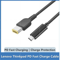 ราคา สายชาร์จ USB Type C PD สำหรับ Lenovo ThinkPad แล็ปท็อปที่ชาร์จ65W 20V Type C กับ ThinkPad DC สายไฟอะแดปเตอร์แจ็ค1 2M (20499307837)