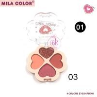 ราคา MILA COLOR พาเลท อายแชโดว์ 4 เฉดสี พาเลทอายแชโดว์ โดนัทน่ารัก เนื้อแมท ชิมเมอร์ กลิตเตอร์ (15703590562)