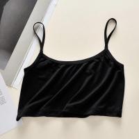 ราคา Vogue พร้อมส่ง เสื้อสายเดี่ยว ผ้านิ่มใส่สบาย ทรงครอปสั้น กำลังมา YP 2 (15332135881)