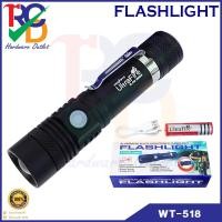 ราคา ไฟฉาย LED UltraFire WT 518 ไฟฉายแรงสูง กันน้ำ ซูมได้ ชาร์จ USB พร้อมถ่าน 10000 Lumen (15569865346)