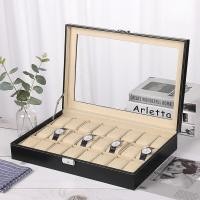 ราคา กล่องเก็บนาฬิกาหนังความจุขนาดใหญ่ 24 บิตสกายไลท์พร้อมล็อคกล่องนาฬิกาสร้อยข้อมือประณีตเคาน์เตอร์หน้าต่างจอแสดงผลสีดำสไตล์ย้อนยุครถดีสายนาฬิกานาฬิกาพกกล่องคอลเลกชันนาฬิกาสวิส (20168902967)