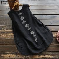 ราคา ZANZEA เสื้อแขนกุดผู้หญิง เสื้อแฟชั่นผญ ลุคชิวๆ สไตล์เกาหลี (2308840686)