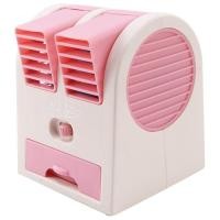 ราคา Mini Usb Small Fan Cooling Portable Desktop Dual Bladeless Air Conditioner (19273041930)