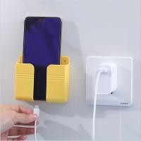 ราคา พร้อมส่ง ชั้นวางโทรศัพท์มือถือติดผนัง กล่องเก็บรีโมทคอนโทรลติดผนังไม่เจาะผนัง ที่วางสำหรับชาร์จมือถือ กล่องวางโทรศัพท์ (14153887342)