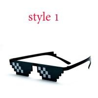 ราคา แว่นกันแดด Thug Life Minecraft 8 Bit Pixelated Mosaic Gamer Photo Props Glasses For Adults Party (15314440069)