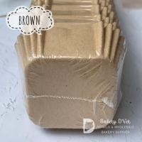 ราคา กระทงบราวนี่ กระทงบราวนี่ทรงสี่เหลี่ยม 4 5x4 5 cm แพคละ 195 200ใบ กระทงเคลือบอบขนม ถ้วยคัพเค้ก กระทงคัพเค้ก (16216694466)