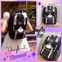 ราคา New พร้อมส่ง กระเป๋าเป้ Doughnut Macaroon x Kuromi Series Backpack (21337137169)