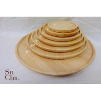 ราคา จานกลม ถาดกลม ไม้ยางพารา Size 5 12นิ้ว (11316852014)