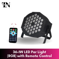 ราคา ไฟพาร์ แอลอีดี พร้อมรีโมท 36x1W LED Par Light RGB with Remote Control (20911846609)