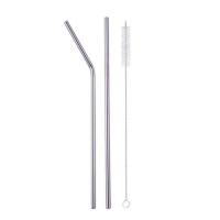ราคา หลอดสแตนเลส พร้อมแปรงล้าง 1 Set 3 ชิ้น สุดตุ้ม Stainless Steel Drinking Straw (5185790111)