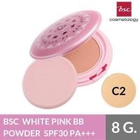 ราคา แป้ง BSCชมพู White Pink BB Powder SPF 30 PA ตลับจริงเเถมรีฟิล (16924387568)