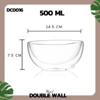 ราคา NEW ถ้วย ชาม ชามแก้ว สองชั้น BOWL DOUBLE WALL Glass ขนาด 350 500ML ชามแก้วสองชั้น ถ้วยใส่อาหาร ถ้วยแก้ว 2 ชั้น ราคาถูก พร้อมส่ง (19679074767)