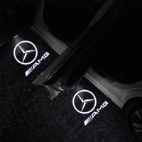 ราคา ไฟโคมไฟ LED ส่องสว่างโลโก้ประตูรถยนต์ Mercedes Benz 2ชิ้นสำหรับรถเบนซ์ W204 C180 C200 C230 C260 C280อุปกรณ์ C300 (18926823043)
