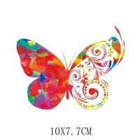 ราคา ตัวรีด สติ๊กเกอร์รีดติดผ้าดอกไม้ผีเสื้อ (19418090049)