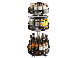 ราคา ชั้นวาง ชั้นวางเครื่องปรุงหมุน360องศา ชั้นวางเอนกประสงค์ เครื่องปรุงรสแบบหมุนได้ หมุนได้ 360 องศา ถาดเก็บเครื่องสำอาง ชั้นวางของครัว (18729247079)