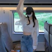 ราคา cherry W240 พร้อมส่งจากไทย เสื้อเชิ้ตแขนยาวผู้หญิงทำงาน คอแต่งระบาย เสื้อสีขาวลูกไม้สีพื้น สไตล์เกาหลี (19820651685)