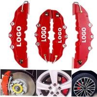 ราคา 4 Pcsรถจานดิสก์เบรคคลุมเครื่องวัดความกว้างเบรคพร้อม3D Wordชุด14 18นิ้วสีแดงซิลิโคนหุ้มเบรกมือสำหรับอุปกรณ์วัดความกว้างBremboฝาครอบโลโก้ (4698574897)