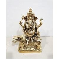ราคา พระพิฆเนศขี่เสือ เนื้อทองเหลืองขัดเงา หน้าตัก 5 นิ้ว สูง 8 5 นิ้ว (11797752020)