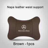 ราคา พนักพิงศีรษะแบบหนัง Napa รถหมอนรองเอวหมอนรองรับคอเหมาะสำหรับ Mercedes Benz W202 AMG W203 G63 C Coupe E200 GLB E E E200 GLC W204 GLA W124 W212 CLA180 G500 Vento A35 A180 CLS (20691174625)