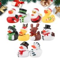 ราคา Christmas Duck 10pcs Toy Ducks Bath Toy Duck Create A Christmas Mood Cute Duck Gifts for Girls Kids Boys Home Party Decoration easy to use (20494061601)