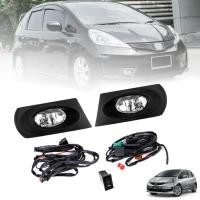ราคา ไฟตัดหมอก ไฟสปอร์ตไลท์ ตัวท็อป TOP รุ่น ฮอนด้า แจ๊ส HONDA JAZZ GE ปี 2011 2013 พร้อมครอบ สีดำ และชุดสายไฟ 1 ชุด (5947664845)