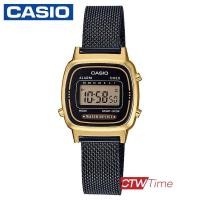 ราคา Casio Standard นาฬิกาข้อมือผู้หญิง สายสแตนเลส รุ่น LA670WEMB 1DF สีทอง หน้าปัดดำ (2108730202)
