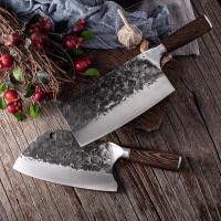 ราคา High Quality Kitchen Knife Chinese Handmade Forged Butcher Knife Cleaver Camping Serbian Chef Knives Set Wenge Wood Handle พร้อมส่ง (17250007188)