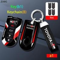 ราคา ปลอกกุญแจรีโมทรถรีโมทอัจฉริยะสไตล์รถแข่งพวงกุญแจป้องกันโซ่ที่วางฝาครอบ ABS สำหรับ Toyota Veloz Yaris Ativ Raize Avanza Rush (20694600138)