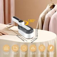 ราคา เตารีดไอน้ำ Grarg ที่จับเครื่องรีดผ้าไอน้ำแบบพกพา2000วัตต์แบบ2 In 1เตารีดไอน้ำไอน้ำขนาดมือถือเตารีดเดินทางมินิทำความร้อนเร็ว10วินาทีสำหรับเสื้อผ้าที่กำจัดริ้วรอยสำหรับใช้ในบ้านและในการเดินทาง (1983616
