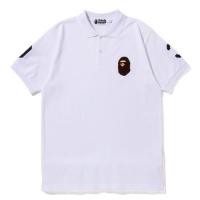 ราคา เสื้อโปโลแขนสั้น คอปก พิมพ์ลายตัวอักษร Bape Head สําหรับผู้ชาย (20491306479)