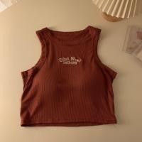 ราคา เสื้อกล้ามครอปสั้น มีฟองน้ำ ดีเทลลายตัวหนังสือเท่ห์ๆ ใส่สบาย สินค้าพร้อมส่ง FY8034 FY8035 (18256675664)