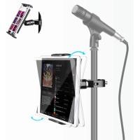 ราคา Elitehood Metal iPad Mic Stand Holder 360 Swivel Tilt Microphone Stand Phone Holder Mount Aluminum Tablet Clamp Adapter for All Phone iPad Pro 12 9 11 iPad iPad Mini Air and More 4 12 9 Tablet (138776