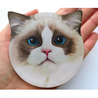 ราคา พร้อมส่ง ที่รองแก้วน้องแมว แผ่นหินรองแก้ว หินรองแก้ว ที่รองแก้ว จานรองแก้ว น้องแมว ทำความสะอาดง่าย (19324980231)